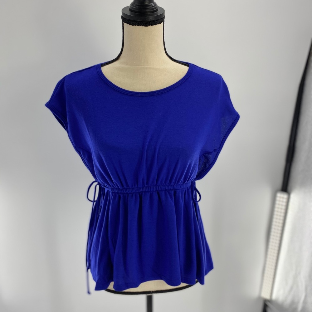 Bobeau Sleeveless ‘True Navy’ A Line Blouse Woman’s Size Small Petite